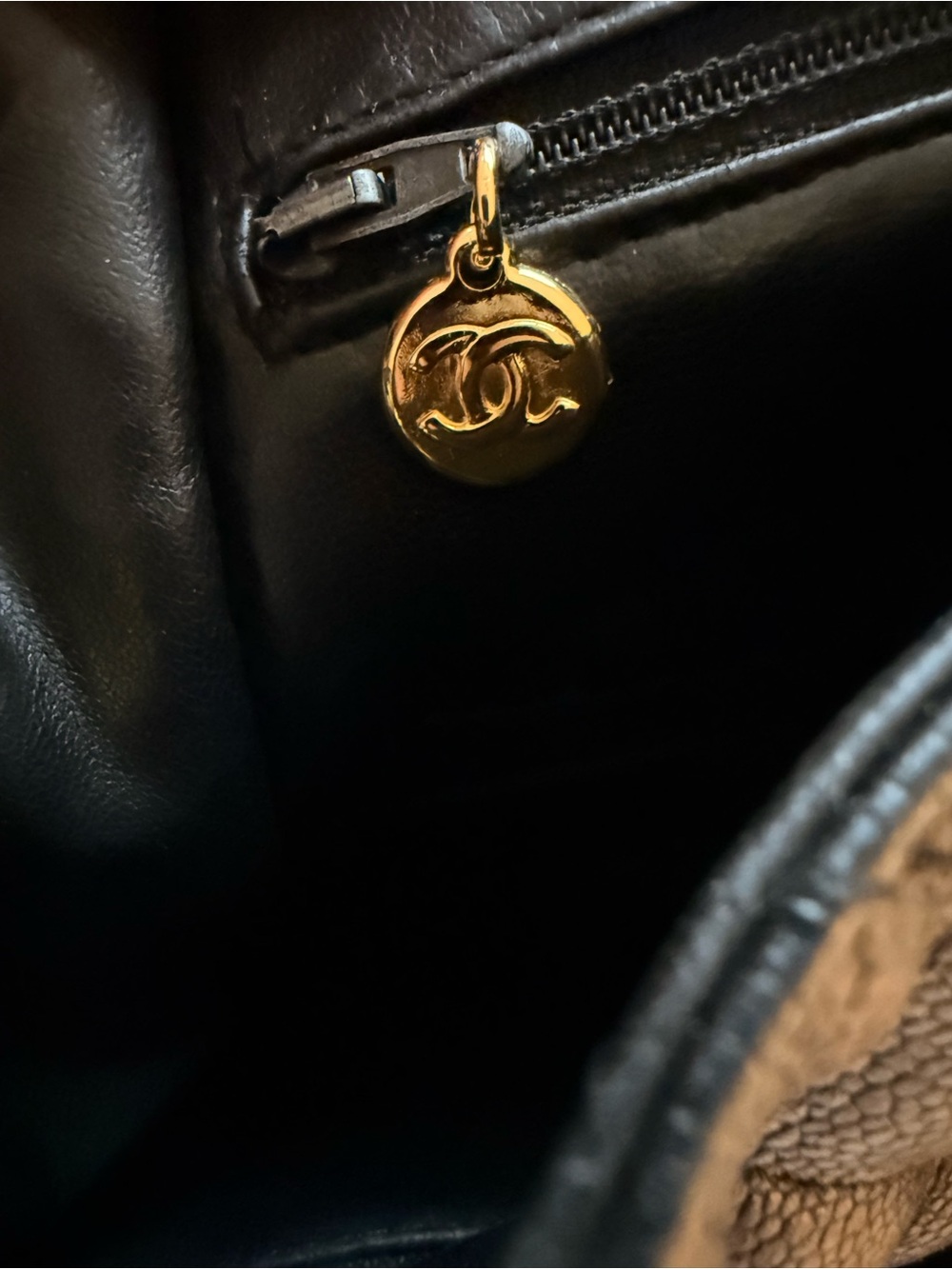 Vintage CHANEL Black Quilted Leather Backpack with CC Turn-Lock - Picture 3 of 9